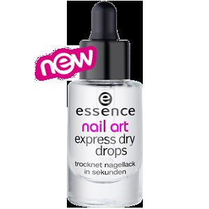 Uñas secas en 60 segundos! Nail art express dry drops-Essence - Cosmetica Low Cost