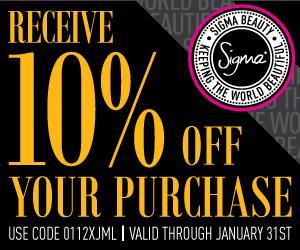 10% de descuento en pinceles y brochas de maquillaje