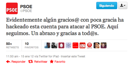 Un polémico tuit del @PSOE en el punto de mira