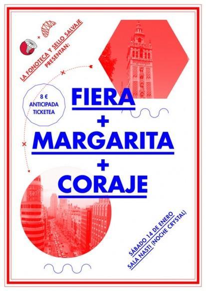 Crónica: Coraje + Fiera + Margarita – 13/01/12 – Sala Nasti (Madrid)