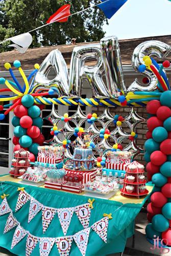 Mesa de dulces: una fiesta circo