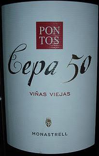 Pontos Cepa 50 Viñas Viejas 2010, de La Bodega de Pinoso