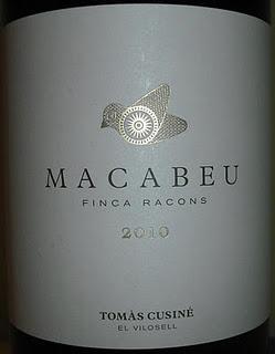Finca  Racons Macabeu 2010, de Bodegas Tomás Cusiné