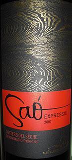 Saó Expressiu 2007, de Bodegas Mas Blanch i Jové