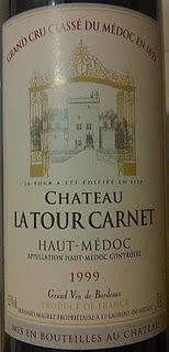 Château La Tour Carnet 1999, de Bodega Bernard Magrez (Francia)
