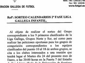 Sorteo segunda fase liga gallega infantil 2011/2012