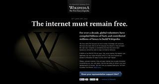 Wikipedia inicia plan para apagarse este miércoles en protesta por la ley SOPA