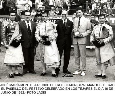 JOSÉ Mª MONTILLA CUMPLE SUS BODAS DE ORO COMO MATADOR DE TOROS