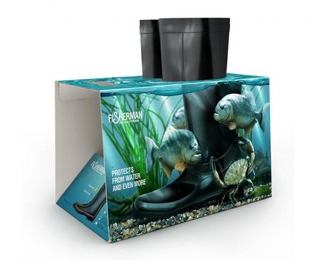 Divertido empaque de botas