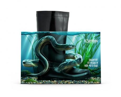 Divertido empaque de botas