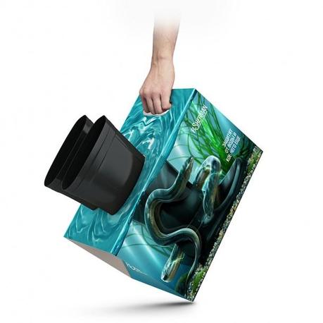 Divertido empaque de botas