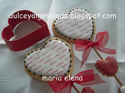 Galletas decoradas...con corazon!!!