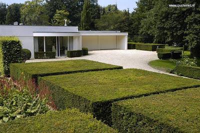 Jardines de villa y arquitectura interior