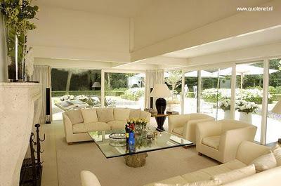 Jardines de villa y arquitectura interior