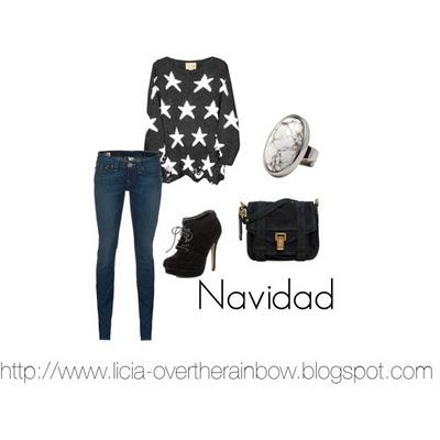 Outfit y maquillaje para Navidad