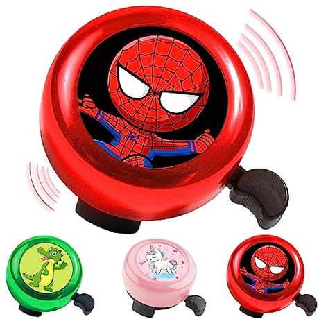 Timbre Bicicletas Infanti, Rojo Bocina Bicicleta, Campana de Bicicleta con Sonido Fuerte, Accesorios de Ciclismo, Timbre Bici Chico Chica para Bocina Bicicleta Infantil, Bicicletas Sin Pedales, VTT
