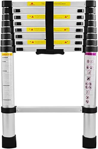 Escalera Telescópica Aluminio 9 Escalones 2,6m Treppe