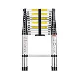 Escalera Telescópica de Aluminio Multiusos Portátil Plegable Extensible - 5m, TLV-AM-TL50