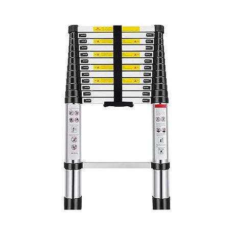 Escalera Telescópica de Aluminio Multiusos Portátil Plegable Extensible - 5m, TLV-AM-TL50