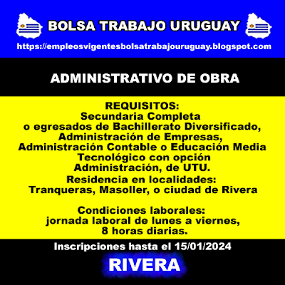 ADMINISTRATIVO DE OBRA
