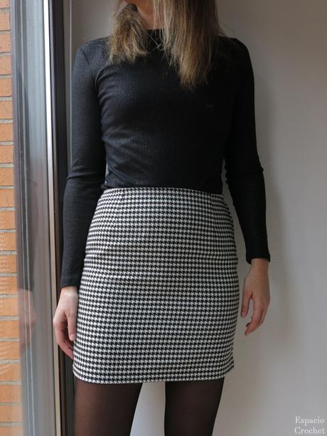 Minifalda pata de gallo