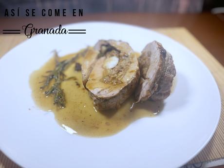 Lomo de cerdo relleno agridulce sin gluten y sin lactosa