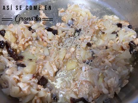 Lomo de cerdo relleno agridulce sin gluten y sin lactosa