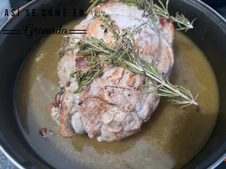 Lomo de cerdo relleno agridulce sin gluten y sin lactosa