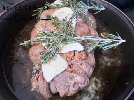 Lomo de cerdo relleno agridulce sin gluten y sin lactosa
