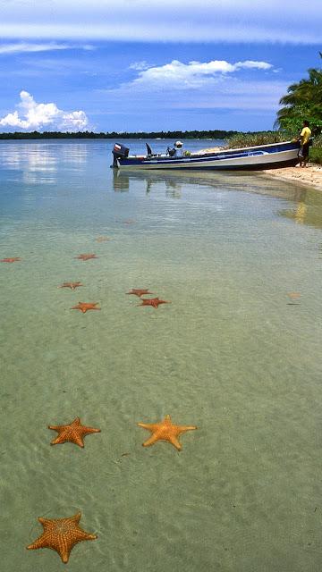 PANAMÁ :   LA PLAYA DE LA ESTRELLA Y LOS DIABLOS DE CARNAVAL EN BOCAS TOWN