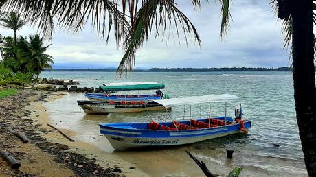 PANAMÁ :   LA PLAYA DE LA ESTRELLA Y LOS DIABLOS DE CARNAVAL EN BOCAS TOWN