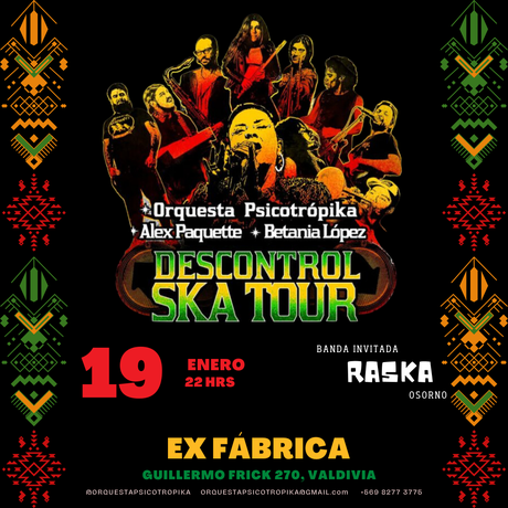 Alex Paquette, la Orquesta Psicotrópika y Betania López se unen para una icónica gira en diversas regiones de Chile a8dbdba8-aed7-ae81-baa5-d051e091a5de