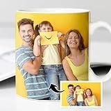 Transparent Gift Taza Personalizada con Foto. Tazas Personalizadas Cerámica para Desayuno.Regalos Originales para Mujer y Hombre. Regalos Personalizados para Amigos,Familiares, Cumpleaños, Aniversario