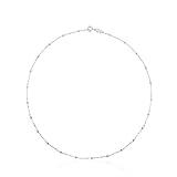 TOUS Gargantilla de Plata de Primera Ley para Mujer con Bolas Intercaladas,Versátil e atemporal, Colección CHAIN