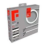 FAMATEL – Canaleta Cables Adhesiva | 5 Metros | 10 x 16 mm | Novedad - Formato Enrollable | Rectangular | Fácil Montaje con Autoadhesivo | Canaleta para cableado | Blanco