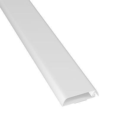 D-Line, Canaletas, Cubierta para Cables de TV en Paredes, Se Puede Pintar, Autoadhesiva, Diseño de una Pieza articulado – 60 mm (Ancho) x 15 mm (Alto) x 1 Metro de Longitud – Color Blanco