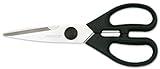 Arcos - Tijeras de Cocina Desmontables de Acero Inoxidable Nitrum. 195 mm - 154 gr. Mango ergonómico de polioximetileno POM. Borde liso y Elegante. Mango Color Negro. Serie Prochef