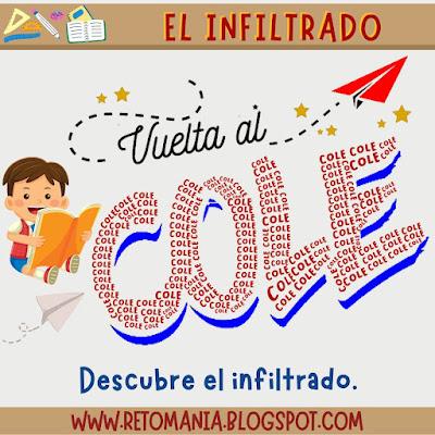 Acertijos, De vuelta al Cole, De regreso a Clases, Acertijos visuales, Desafíos matemáticos, Retos matemáticos, Problemas matemáticos, Problemas de ingenio, Gimnasia matemática, Gimnasia cerebral, Gimnasia para el cerebro, Pasatiempos, El Infiltrado, El Intruso, Retos visuales
