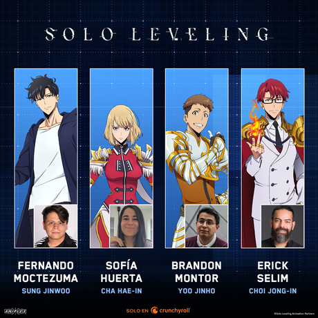 Crunchyroll estrena el tráiler doblado y presenta al elenco de doblaje en español de Solo Leveling Untitled