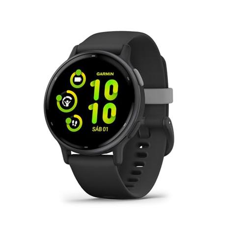 Garmin Vívoactive 5, Smartwatch con GPS, Pantalla AMOLED, Funciones Esenciales de Salud y Forma física y hasta 11 días de autonomía, Negro