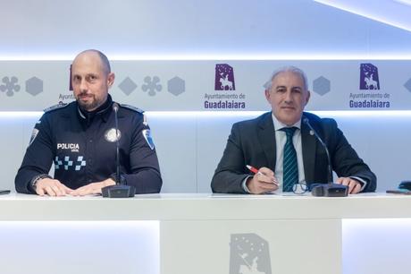 La Policía Local de Guadalajara atendió 9.915 avisos en 2023, que fue «uno de los años más seguros» en la ciudad