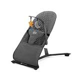 kk Kinderkraft MIMI Hamaca bebé desde el nascimento, Balancin para bebés, Plegado Compacto, Reclinable con una sola mano, Movimiento natural, Arco con juguetes, Fácil de limpiar, Gris
