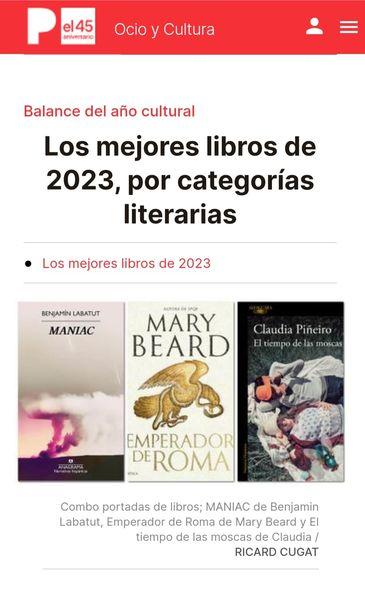 MARE / MADRE en los Mejores libros del 2023 según El Periódico