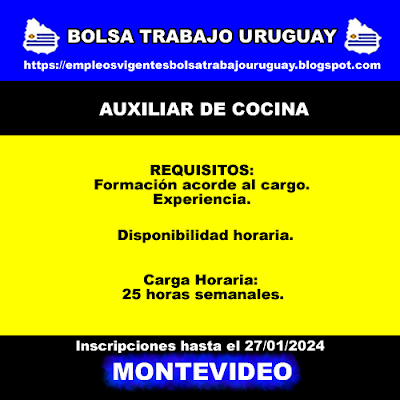 AUXILIAR DE COCINA