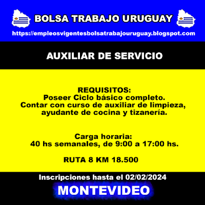 AUXILIAR DE SERVICIO