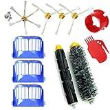 MIRTUX Kit de repuestos compatible con Roomba serie 600. Pack de cepillos y accesorios reemplazo de aspiradora 605 610 612 615 616 620 621 630 631 645 650 651 655 660 665 671 675 680 686 690