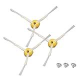 Pack de 3 Cepillos Laterales con 3 Tornillos Para Roomba Series 500, 600, 700, Pack De 3 Cepillos De Recambio Para Aspiradora Robot, Kit De Accesorios De Repuestos Compatibles Con Roomba