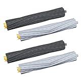 DrRobor 2 Set Cepillos de Goma de Repuesto para iRobot Roomba 800 805 850 860 865 866 870 871 880 886 890 891 895 896 900 960 965 966 980 Robot Aspirador