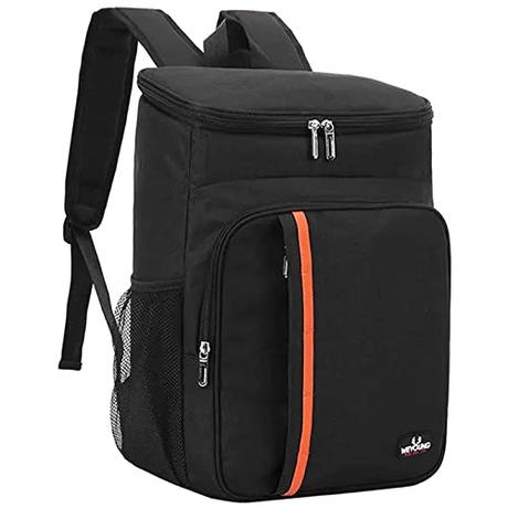 Mochila Nevera Isotermica, 23L Bolsa Térmica Impermeable, Bolsa de Picnic Grande, Mochila Almuerzo, Mochila Nevera Térmica, Mochila de Refrigeración para Playa Picnics Camping Senderismo (Negro)