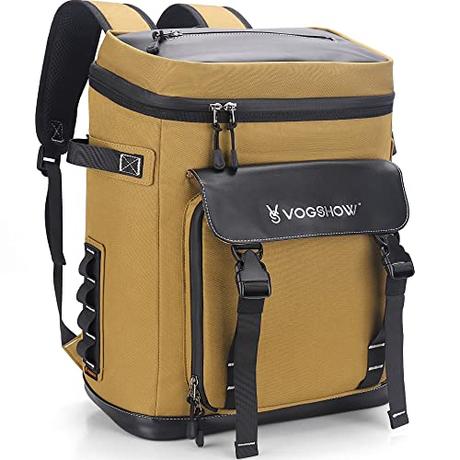 Vogshow Mochila Nevera Isotermica 30L Grande Nevera Mochila Termica Impermeable Prueba de Fugas Bolsa Térmica para Camping, Familia al Aire Libre, Barbacoa, Compras, Viajes, Pesca y Playa